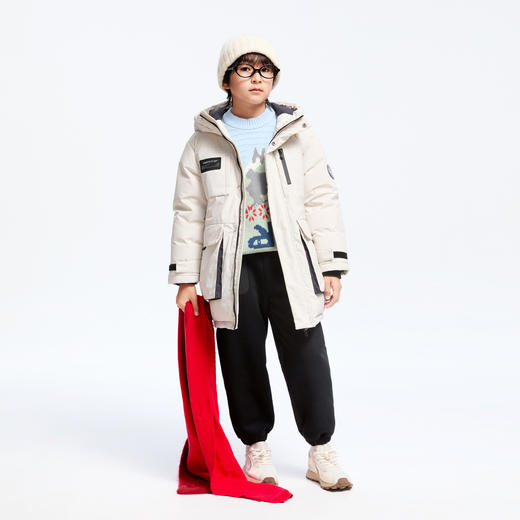【极寒-15~-5℃】男童户外型保暖长羽绒外套冬季新款安奈儿童装实体店同款AB445788 商品图3
