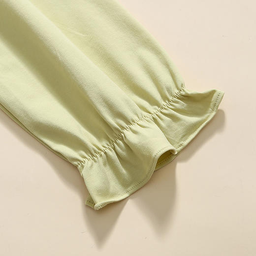 芬腾睡衣女春秋季方领蕾丝舒适套头长袖纯色甜美宫廷风家居服套装 商品图3