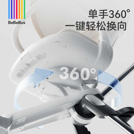 BeBeBus遛娃神器轻便折叠坐躺高景观溜娃推车婴儿车 商品图3
