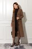 ESTELLICA 卡其色V领长外套 10785 商品缩略图1