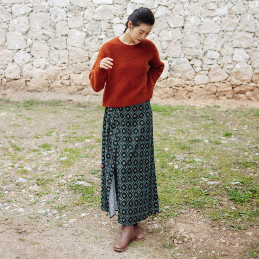 绽放旅行女装553朵/冬季羊毛绒感软糯圆领短款套头羊绒衫毛针织衫 商品图3