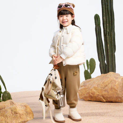 女童海岛绒慢跑裤冬季新款安奈儿童装实体店同款XG446746 商品图5