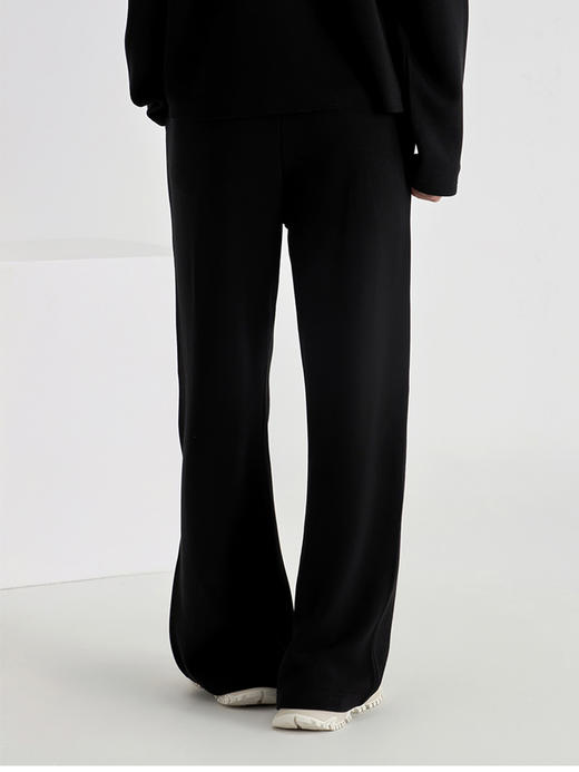 weyo秋冬女羊毛暖绒垂感阔腿裤宽松休闲裤880061 商品图2