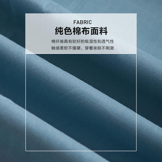 勿忘花蓝色纯棉气质Polo连衣裙春季新款衬衫裙收腰早秋长裙 商品图4