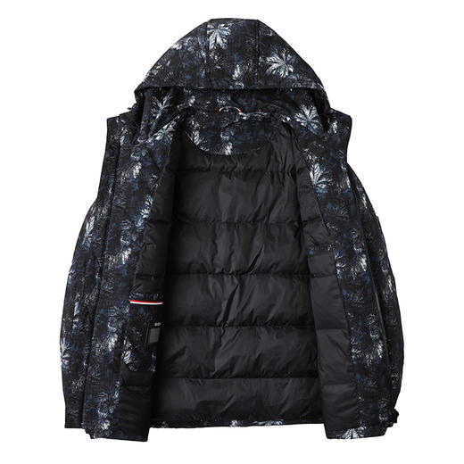 【特大码】【新款DPX】大依优型大码潮款迷彩工装连帽羽绒服鸭绒外套休闲胖子大码男休闲宽松加肥加大上衣 商品图3