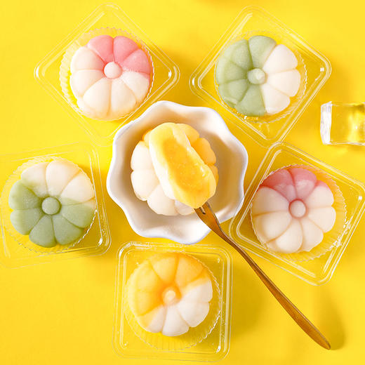 【软糯流心！爆浆冰皮饼】甄选优质原料制作，一口软绵一口香甜，与甜美的邂逅，冰皮饼糕点，口味水果下午茶休闲零食小吃L 商品图1