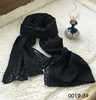 优品堂【如烟如梦】羊毛蕾丝绣花围巾披肩两用 商品缩略图0