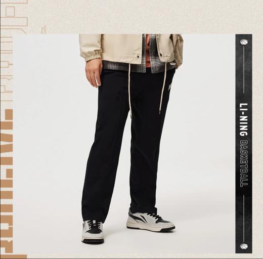 李宁反伍BADFIVE男子直筒冰感舒适宽松卫裤AKLU467 商品图0