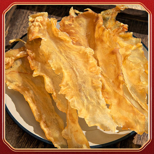 【源自深海！深海鳕鱼胶】“八珍之一”选自优质海域，自然生长胶质丰富，胶体通透完整，营养丰富，深海鳕鱼胶花胶海鲜干货，煲汤泡发率高鱼胶L 商品图1