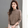 CC-101-58015秋冬新款半高领复古厚款毛衣女慵懒针织打底衫保暖内搭可外穿 商品缩略图2