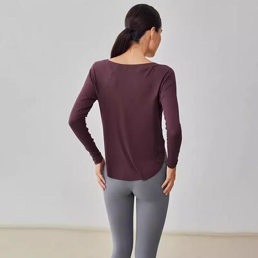 跃牌【安琪拉系列】秋季新款裸感瑜伽服女宽松性感露肩瑜伽上衣CX7405 商品图1