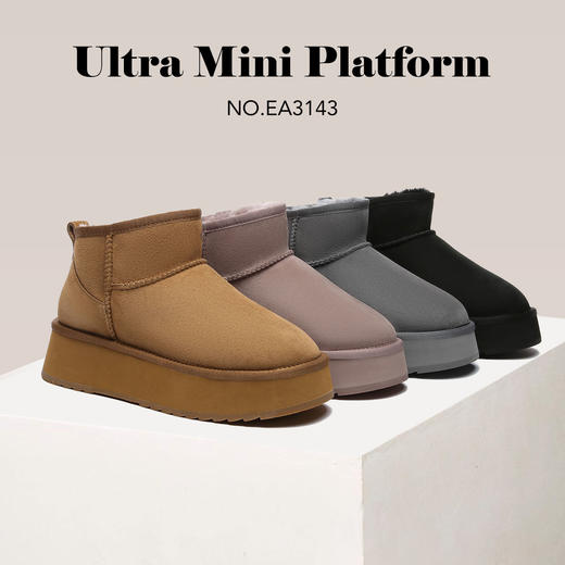 澳洲EVEARU短筒厚底经典雪地靴EA3143 商品图0