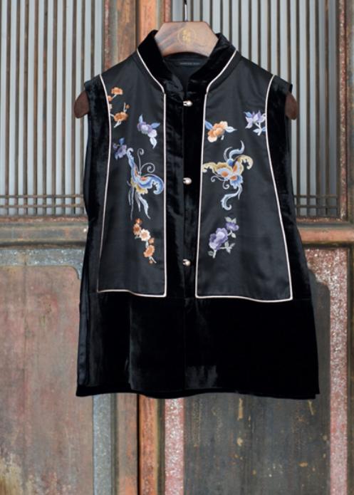 盛唐牡丹| 蝶恋花手绣真丝马甲 商品图0
