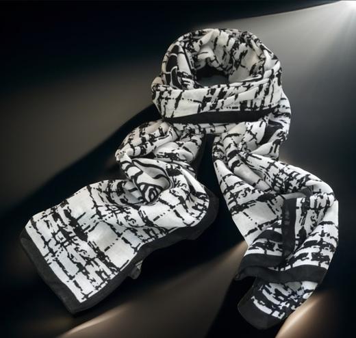 优品堂【花影摇曳】围巾、薄披肩、空调巾三用长巾 商品图7