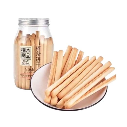 樱木良品 牛奶味棒条饼干 130g/罐 商品图0