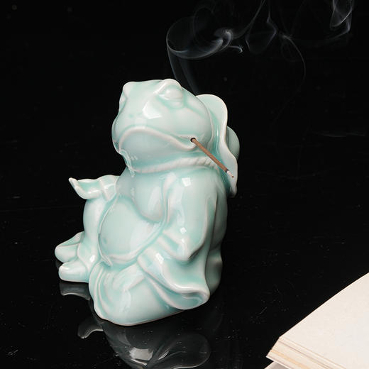 省大师雷慧仙出品弥勒蛙茶宠摆件 商品图3