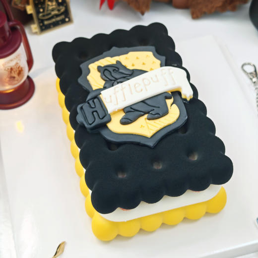 哈利波特赫奇帕奇徽章Emoji方形蛋糕 商品图6