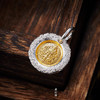 黄财神圆牌 999银，送挂绳 商品缩略图3