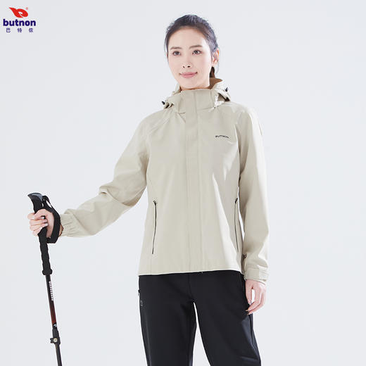 巴特侬女子梭织外套运动风衣防泼水双层W4602 商品图3