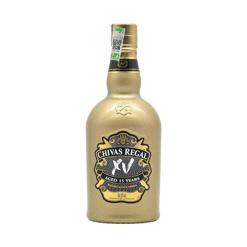芝华士（Chivas Regal）15年 调配苏格兰威士忌XV鎏金版 原装进口洋酒