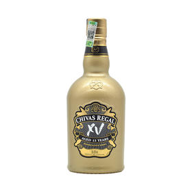芝华士（Chivas Regal）15年 调配苏格兰威士忌XV鎏金版 原装进口洋酒