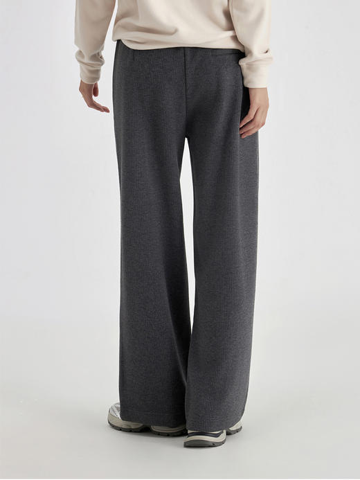 weyo秋冬款女加厚醋酸羊毛宽松阔腿裤休闲西装裤880051、880052 商品图2