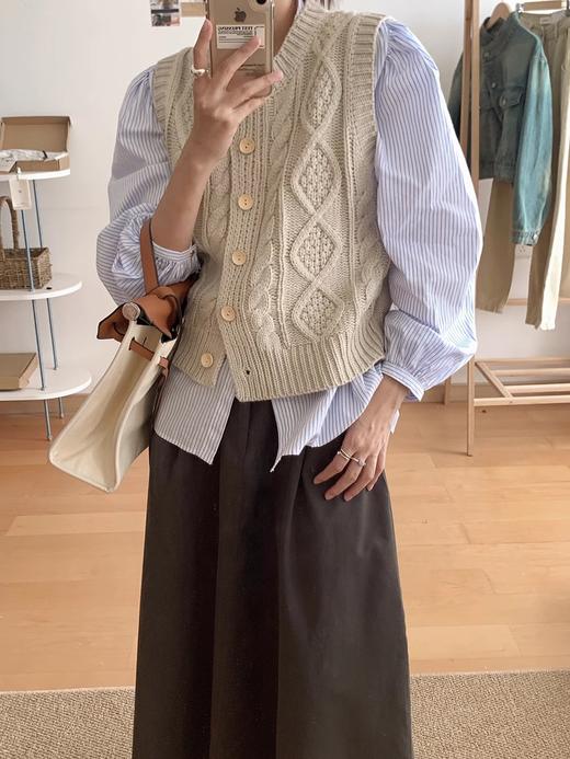 <曾小咸推荐>米色马甲 商品图2