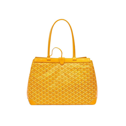 GOYARD Bellechasse Biaude Y字老花满印遮蔽设计 帆布拼皮 托特包Tote包购物袋单肩手提包 小号 女款（CB） 商品图2