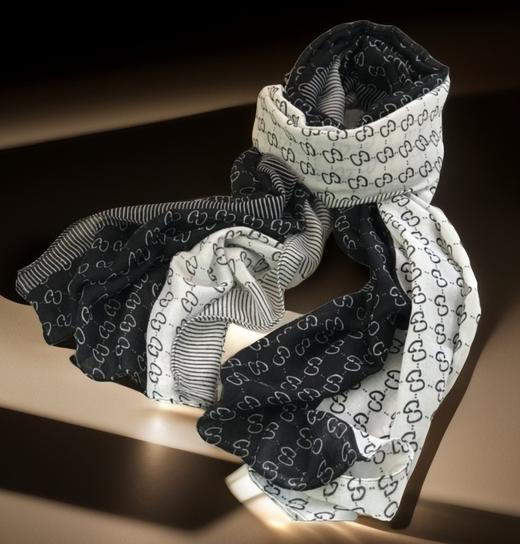 优品堂【花影摇曳】围巾、薄披肩、空调巾三用长巾 商品图5