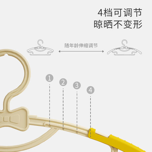 【秒杀价￥15.9/10个】婴儿晒架宝宝小孩家用衣挂钩衣撑晾伸缩衣服架收纳架10个 商品图1
