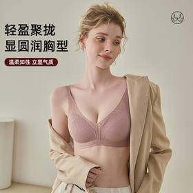 【109元/2件】轻奢性感蕾丝桑蚕丝内衣 聚拢无痕无钢圈透气防下垂收副乳文胸