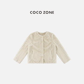 COCO ZONE 秋冬设计感保暖气质圆领长袖外套CC2C2222