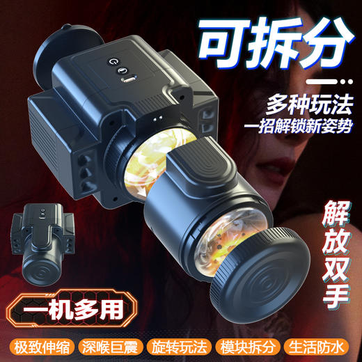 情感圈 男用降敏训练双头通暴风相机飞机杯 商品图1