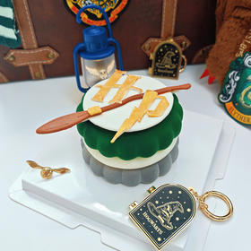 哈利波特斯莱特林魁地奇Emoji圆形蛋糕