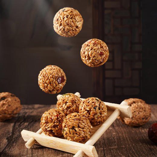 【食疗滋补！红枣核桃亚麻籽丸】颗颗人工精选，大果仁，美味营养看得见，不单独添加健康无负担，中老年人下午茶休闲代餐食品L 商品图2