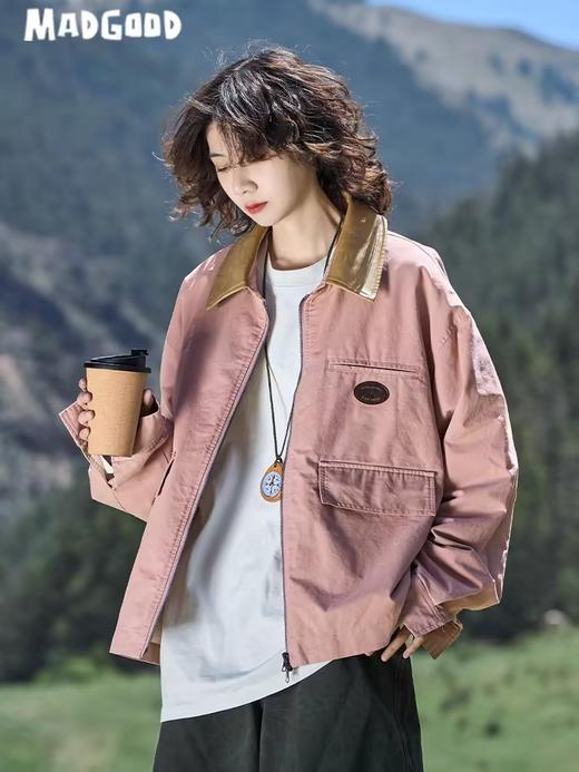 马得工地/MDGDWT243133/做旧水洗工装短夹克 商品图0