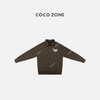 COCO ZONE 设计感半拉链长袖卫衣时尚字母上衣CC1C2203 商品缩略图0