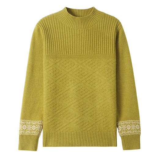 CC-101-58015秋冬新款半高领复古厚款毛衣女慵懒针织打底衫保暖内搭可外穿 商品图4