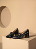 豪麟名鞋进口迪嘉女鞋皮鞋羊皮革F24408P黑色 商品缩略图2