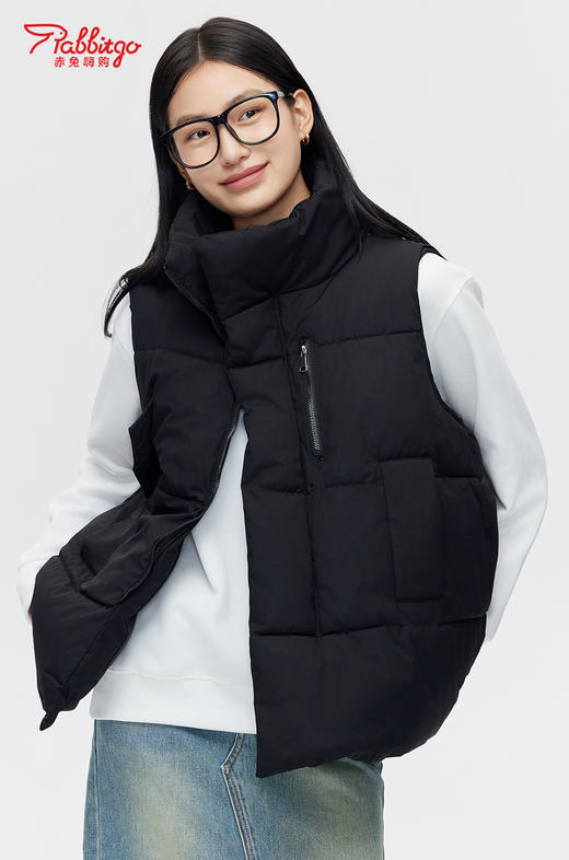 秋冬2024新款马甲女立领棉服加厚坎肩背心保暖马夹外套潮 商品图4