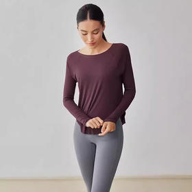 跃牌【安琪拉系列】秋季新款裸感瑜伽服女宽松性感露肩瑜伽上衣CX7405