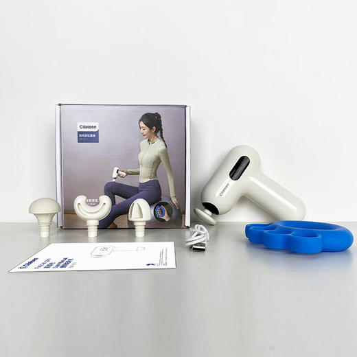 西莱森迷你筋膜枪肌肉按摩器放松器静音高频震动便携硅胶头健身运动训练腰背肩颈按摩仪 CP-C1迷你筋膜枪 商品图3