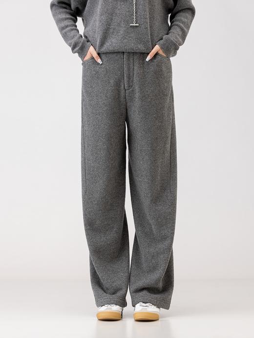 XIAOYU|羊毛混纺立裁针织裤244KZ071 商品图0