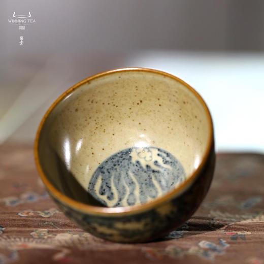 问鼎旗下留青汝瓷椒唐韶秀杯（凤凰于飞）（缺货） 商品图3