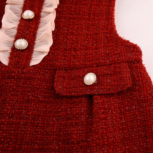 棉果果专柜同款冬季新品女童小香风背心裙M522702424670 商品图2