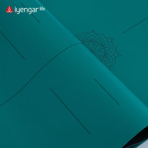 艾扬格 lifeA3089 体位线加宽瑜伽垫 防滑防汗 土豪橡胶瑜珈垫 尺寸：185*68cm 4mm 商品图4