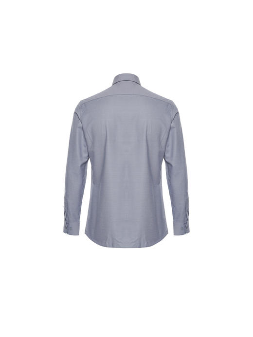 callisto灰色羊毛混纺长袖衬衫 商品图1