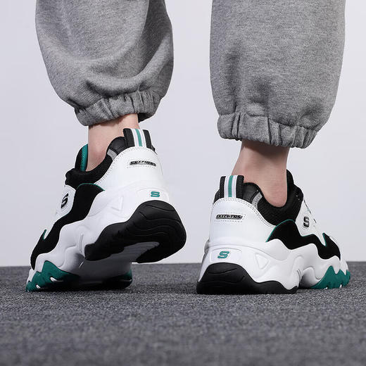 斯凯奇（Skechers）熊猫鞋女 时尚潮流缓震舒适透气低帮运动休闲鞋 12955-WGRN 商品图3