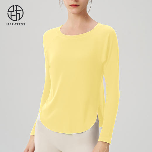 跃牌【安琪拉系列】秋季新款裸感瑜伽服女宽松性感露肩瑜伽上衣CX7405 商品图7