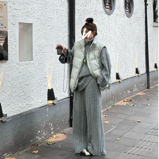 2024新品  软软同款【云朵绵绵】韩版秋冬ins宽松大版立领加厚羽绒马甲外套 商品图1